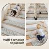 image:imagePADOOR Stair Treads for Wooden Steps15 Pack Peel and Stick Stair Treads Indoor3D Adhesive Stair Runner for KidsElders and Pets Washable Carpet for Stairs8x30GreyDiamond Grey