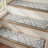 image:imagePADOOR Stair Treads for Wooden Steps15 Pack Peel and Stick Stair Treads Indoor3D Adhesive Stair Runner for KidsElders and Pets Washable Carpet for Stairs8x30GreyDiamond Grey