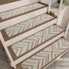 image:imagePADOOR Stair Treads for Wooden Steps15 Pack Peel and Stick Stair Treads Indoor3D Adhesive Stair Runner for KidsElders and Pets Washable Carpet for Stairs Brown 8x 30