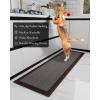 image:imagePADOOR Kitchen Mats for Floor Kitchen Rugs Non Slip Washable Rubber Backed Kitchen Runner Super Absorbent Kitchen Floor Mat Sink Rug 20x32 TealDark Brown