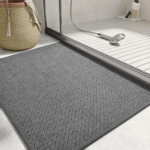 image:imagePADOOR BathMat Non Slip Bath Mats for Bathroom Soft and Absorbent Braided Bathroom Mat Machine Washable Bathroom Rugs Non Skid Rubber Backing