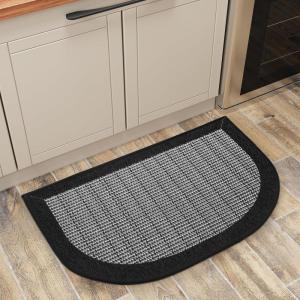 image:imagePADOOR Kitchen Mats for Floor Kitchen Rugs Non Slip Washable Rubber Backed Kitchen Runner Super Absorbent Kitchen Floor Mat Sink Rug 20x32 TealBlack