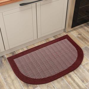 image:imagePADOOR Kitchen Mats for Floor Kitchen Rugs Non Slip Washable Rubber Backed Kitchen Runner Super Absorbent Kitchen Floor Mat Sink Rug 20x32 TealRed