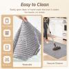 image:imagePADOOR Kitchen Runner Absorbent KitchenRugs Non Slip Washable Large Kitchen Mats for Floor Soft Braided Kitchen RunnerRug Sink Standing Matt Beige 20x70Grey