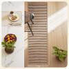 image:imagePADOOR Kitchen Runner Absorbent KitchenRugs Non Slip Washable Large Kitchen Mats for Floor Soft Braided Kitchen RunnerRug Sink Standing Matt Beige 20x70Brown