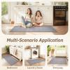 image:imagePADOOR Kitchen Runner Absorbent KitchenRugs Non Slip Washable Large Kitchen Mats for Floor Soft Braided Kitchen RunnerRug Sink Standing Matt Beige 20x70Grey