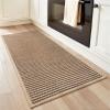 image:imagePADOOR Kitchen Runner Absorbent KitchenRugs Non Slip Washable Large Kitchen Mats for Floor Soft Braided Kitchen RunnerRug Sink Standing Matt Beige 20x70Brown