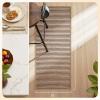image:imagePADOOR Kitchen Runner Absorbent KitchenRugs Non Slip Washable Large Kitchen Mats for Floor Soft Braided Kitchen RunnerRug Sink Standing Matt Beige 20x70Brown