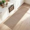 image:imagePADOOR Kitchen Runner Absorbent KitchenRugs Non Slip Washable Large Kitchen Mats for Floor Soft Braided Kitchen RunnerRug Sink Standing Matt Beige 20x70Brown
