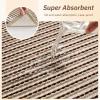 image:imagePADOOR Kitchen Runner Absorbent KitchenRugs Non Slip Washable Large Kitchen Mats for Floor Soft Braided Kitchen RunnerRug Sink Standing Matt Beige 20x70Brown