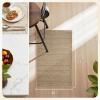 image:imagePADOOR Kitchen Runner Absorbent KitchenRugs Non Slip Washable Large Kitchen Mats for Floor Soft Braided Kitchen RunnerRug Sink Standing Matt Beige 20x70Beige