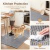 image:imagePADOOR Kitchen Runner Absorbent KitchenRugs Non Slip Washable Large Kitchen Mats for Floor Soft Braided Kitchen RunnerRug Sink Standing Matt Beige 20x70Black