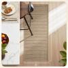 image:imagePADOOR Kitchen Runner Absorbent KitchenRugs Non Slip Washable Large Kitchen Mats for Floor Soft Braided Kitchen RunnerRug Sink Standing Matt Beige 20x70Beige