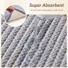 image:imagePADOOR Kitchen Runner Absorbent KitchenRugs Non Slip Washable Large Kitchen Mats for Floor Soft Braided Kitchen RunnerRug Sink Standing Matt Beige 20x70Grey