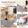 image:imagePADOOR Kitchen Runner Absorbent KitchenRugs Non Slip Washable Large Kitchen Mats for Floor Soft Braided Kitchen RunnerRug Sink Standing Matt Beige 20x70Grey