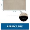 image:imageKitchen Rugs Non Slip Washable Absorbent Kitchen Mats for Floor Braided Kitchen Runner Rug with Rubber Backing Durable DirtResistant Kitchen Carpet for Front of Sink Beige20x47Light Beige