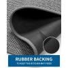 image:imageKitchen Rugs Non Slip Washable Absorbent Kitchen Mats for Floor Braided Kitchen Runner Rug with Rubber Backing Durable DirtResistant Kitchen Carpet for Front of Sink Beige20x47Dark Grey