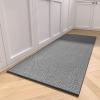 image:imageKitchen Rugs Non Slip Washable Absorbent Kitchen Mats for Floor Braided Kitchen Runner Rug with Rubber Backing Durable DirtResistant Kitchen Carpet for Front of Sink Beige20x47Dark Grey