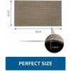 image:imageKitchen Rugs Non Slip Washable Absorbent Kitchen Mats for Floor Braided Kitchen Runner Rug with Rubber Backing Durable DirtResistant Kitchen Carpet for Front of Sink Beige20x47Brown