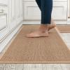 image:imageKitchen Rugs Non Slip Washable Absorbent Kitchen Mats for Floor Braided Kitchen Runner Rug with Rubber Backing Durable DirtResistant Kitchen Carpet for Front of Sink Beige20x47Beige