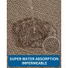 image:imageKitchen Rugs Non Slip Washable Absorbent Kitchen Mats for Floor Braided Kitchen Runner Rug with Rubber Backing Durable DirtResistant Kitchen Carpet for Front of Sink Beige20x47Brown