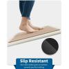 image:imageKitchen Rugs Non Slip Washable Absorbent Kitchen Mats for Floor Braided Kitchen Runner Rug with Rubber Backing Durable DirtResistant Kitchen Carpet for Front of Sink Beige20x47Beige