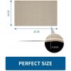 image:imageKitchen Rugs Non Slip Washable Absorbent Kitchen Mats for Floor Braided Kitchen Runner Rug with Rubber Backing Durable DirtResistant Kitchen Carpet for Front of Sink Beige20x47Light Beige