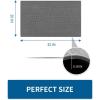 image:imageKitchen Rugs Non Slip Washable Absorbent Kitchen Mats for Floor Braided Kitchen Runner Rug with Rubber Backing Durable DirtResistant Kitchen Carpet for Front of Sink Beige20x47Dark Grey