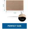image:imageKitchen Rugs Non Slip Washable Absorbent Kitchen Mats for Floor Braided Kitchen Runner Rug with Rubber Backing Durable DirtResistant Kitchen Carpet for Front of Sink Beige20x47Beige
