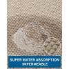 image:imageKitchen Rugs Non Slip Washable Absorbent Kitchen Mats for Floor Braided Kitchen Runner Rug with Rubber Backing Durable DirtResistant Kitchen Carpet for Front of Sink Beige20x47Light Beige