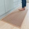 image:imageKitchen Rugs Non Slip Washable Absorbent Kitchen Mats for Floor Braided Kitchen Runner Rug with Rubber Backing Durable DirtResistant Kitchen Carpet for Front of Sink Beige20x47Beige