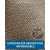 image:imageKitchen Rugs Non Slip Washable Absorbent Kitchen Mats for Floor Braided Kitchen Runner Rug with Rubber Backing Durable DirtResistant Kitchen Carpet for Front of Sink Beige20x47Brown