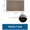 image:imageKitchen Rugs Non Slip Washable Absorbent Kitchen Mats for Floor Braided Kitchen Runner Rug with Rubber Backing Durable DirtResistant Kitchen Carpet for Front of Sink Beige20x47Brown
