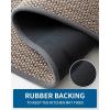 image:imageKitchen Rugs Non Slip Washable Absorbent Kitchen Mats for Floor Braided Kitchen Runner Rug with Rubber Backing Durable DirtResistant Kitchen Carpet for Front of Sink Beige20x47Grey