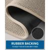 image:imageKitchen Rugs Non Slip Washable Absorbent Kitchen Mats for Floor Braided Kitchen Runner Rug with Rubber Backing Durable DirtResistant Kitchen Carpet for Front of Sink Beige20x47Light Beige