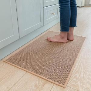 image:imageKitchen Rugs Non Slip Washable Absorbent Kitchen Mats for Floor Braided Kitchen Runner Rug with Rubber Backing Durable DirtResistant Kitchen Carpet for Front of Sink Beige20x47Beige